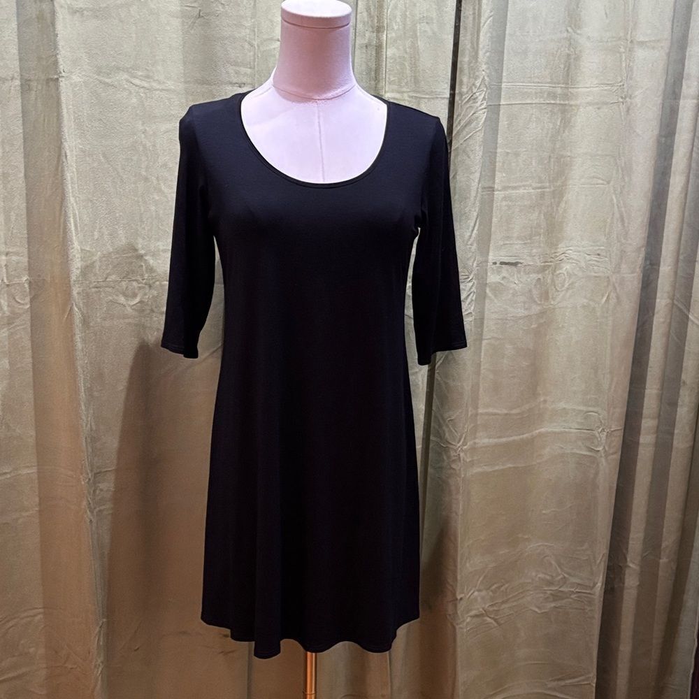 Eileen Fisher Classic Black Mini Dress, XS